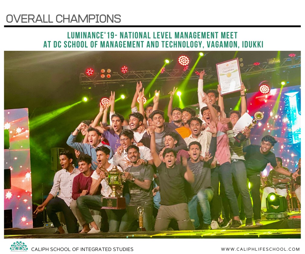 Overall Champions: Luminance '19 india's Biggest Management Meet at DCSMAT, Vagamon, Idukki